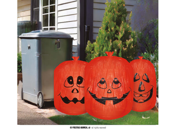 Gresskar - sekker til dekorasjon 3 Sekker i PVC - 1x 90x120cm, 2x 60x90cm 