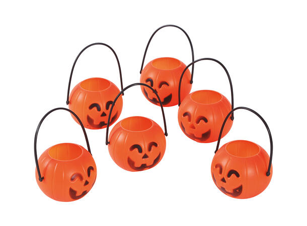 Gresskar i plast - oransje 6 Gresskar i PVC - 7cm 