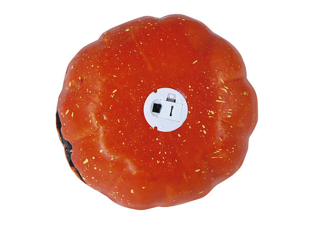 Gresskar lanterne med lys 1 Gresskar i skum - 11cm 