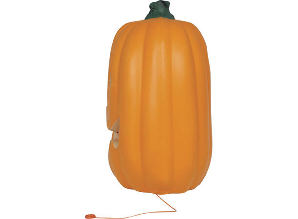 Gresskarlykt med intenst lys - oransje 1 Gresskar i PVC m/lys - 40cm 