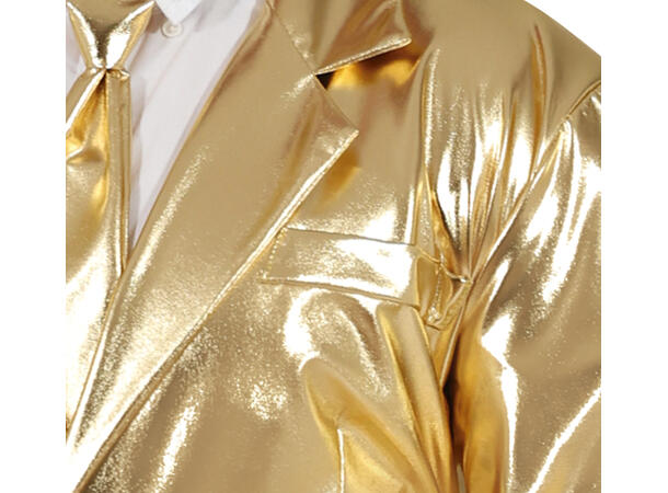 Gulldress - Bukse,jakke og slips 1 Herrekostyme - str 52-54 (L) 