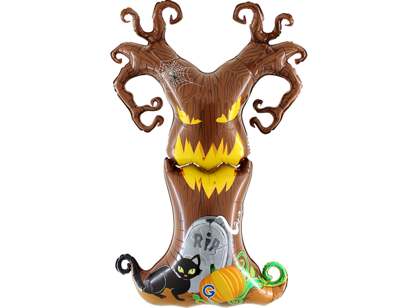 Halloween - Skummelt tre 1 Folieballong med form - (103x147 cm) 
