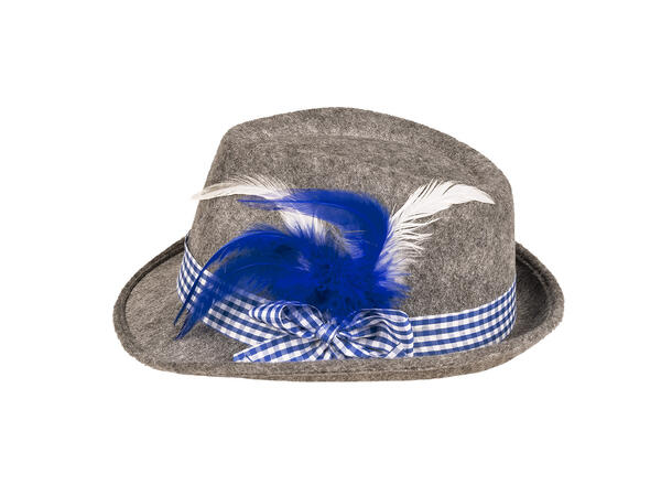 Hatt Oktoberfest - Wiesn - Blå 1 Hatt til voksen - 57cm 