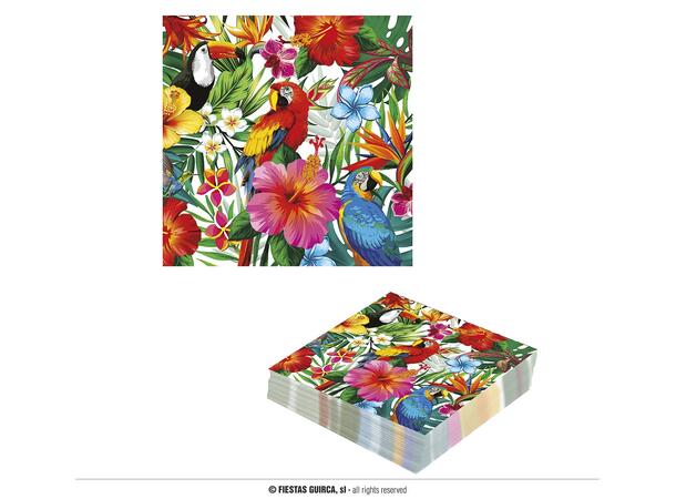 Hawaii 20 Drikkeservietter - 16x16cm 