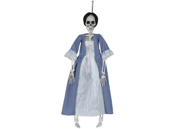 Hengende skjelett m/kjole 1 Hengende figur - 40cm 