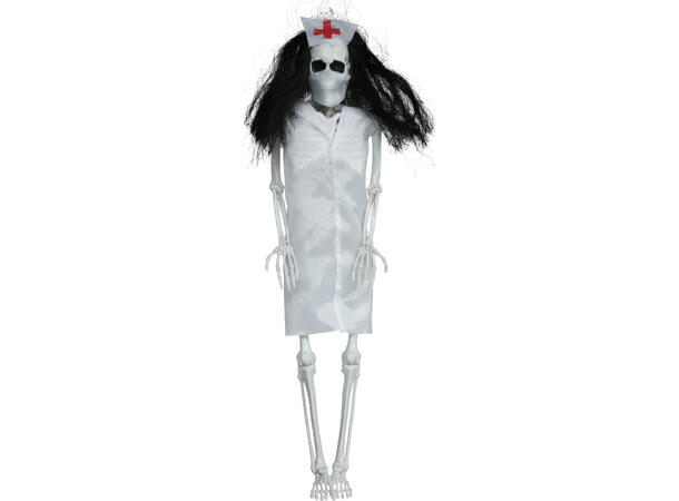 Hengende skjelettsykepleier 1 Hengende figur - 40cm 