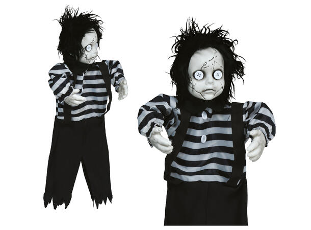 Hengende skrekkdukke m/stipete genser 1 Hengende figur - 50cm 