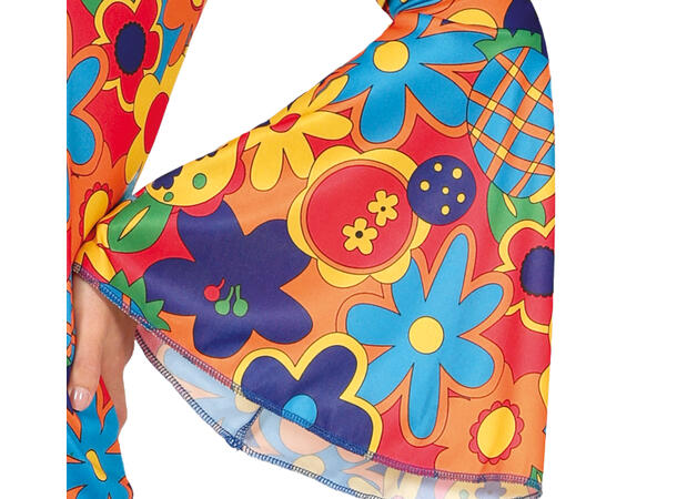 Hippie - Blomster - 3 deler 1 Damekostyme - str 42-44 (L) 