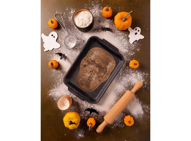 Hodeskalle - Kakeform 1 Kakeform i aluminium  - 27x18cm 