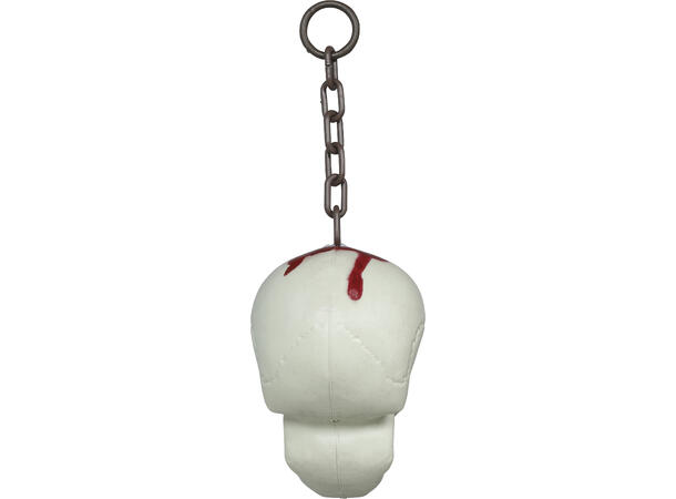 Hodeskalle i lenke - Blodig 1 Dekorasjon i PVC - 20cm 