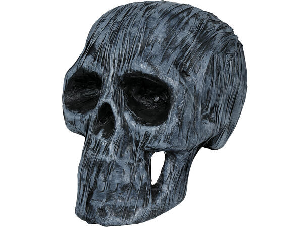 Hodeskalle med lys 1 Dekorasjon i skum m/lys - 35cm 