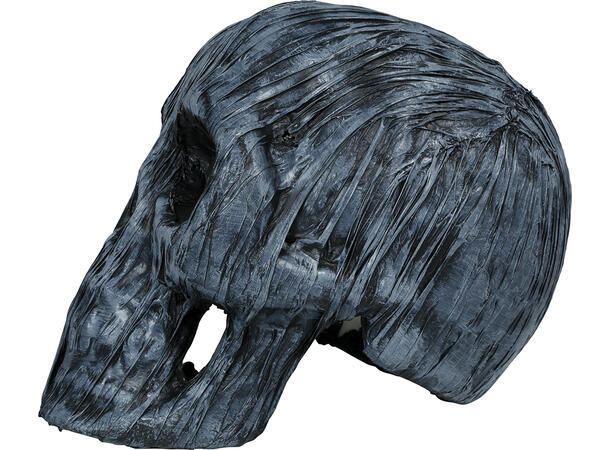 Hodeskalle med lys 1 Dekorasjon i skum m/lys - 35cm 