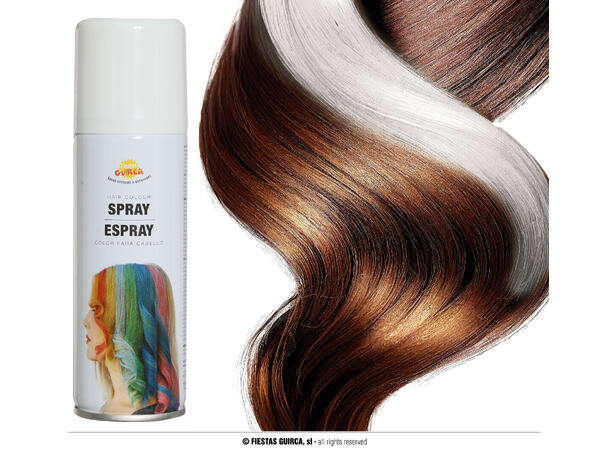 Hårspray - Hvit 1 boks med hårspray - 125ml 