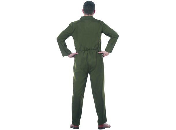 Jagerpilot - Onepiece - Grønn 1 Herrekostyme - str 46-48 (S) 