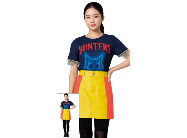 K-Pop - Hunter 1 Barnekostyme til jente - Str 14-16 År 