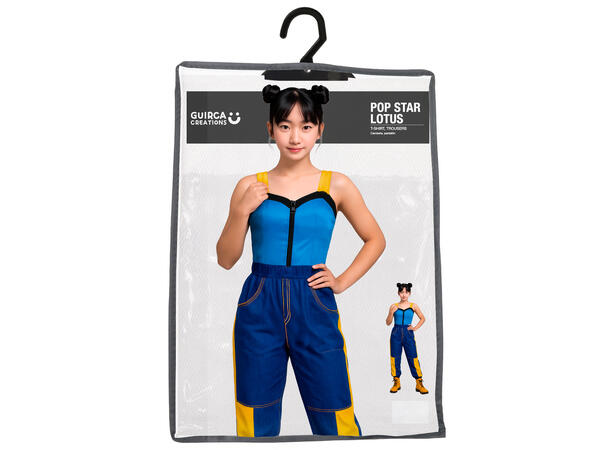 K-Pop - Lotus 1 Barnekostyme til jente - Str 14-16 År 