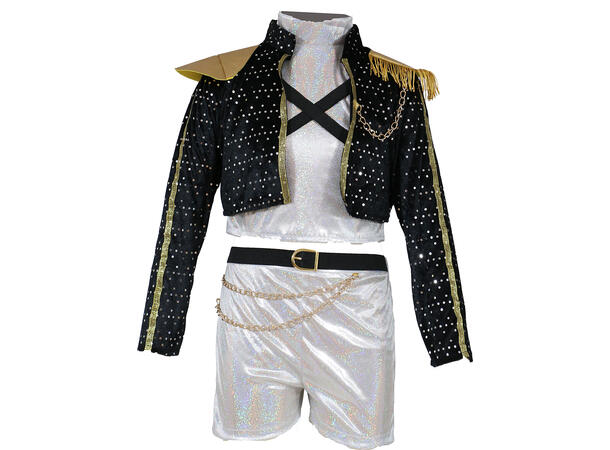 K-Pop - Silver Leader 1 Damekostyme - str 36-38 (S) 