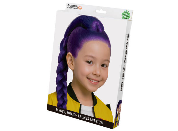 K-pop - Mystic braid - Parykk  m/flette 1 Parykk i kunstig hår til barn 