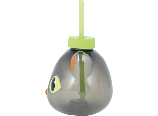 Kattekopp  m/lys 1 Kopp m/lokk og sugerør m/lys - 17cm 