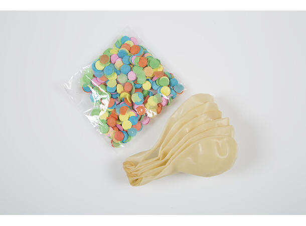Konfettiballonger - Happy Birthday - Ass 6 Konfettiballonger - 30cm (12")