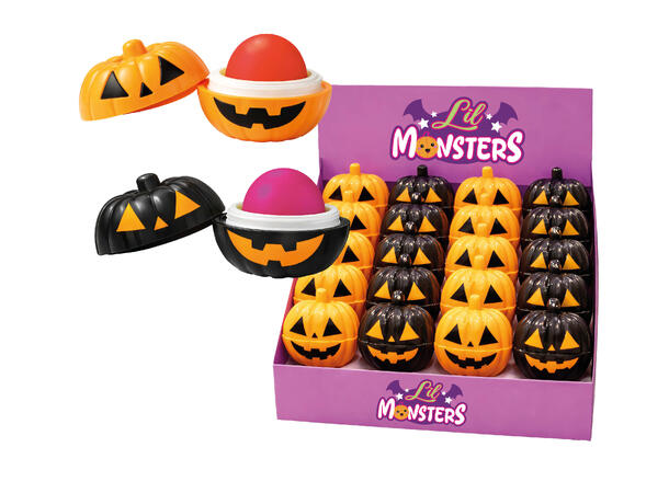 Leppepomade - 2 varianter - gresskar Display m/24 leppepomader til barn - 8g 