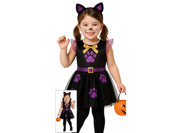 Lilla kattekostyme - Jente 1 Kostyme til barn - 7-9 år (133 cm) 