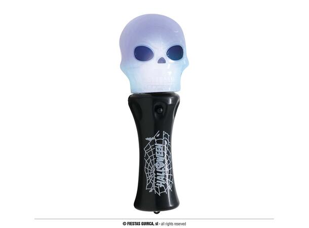 Lommelykt - Hodeskalle 1 Lommelykt i PVC - 14cm 