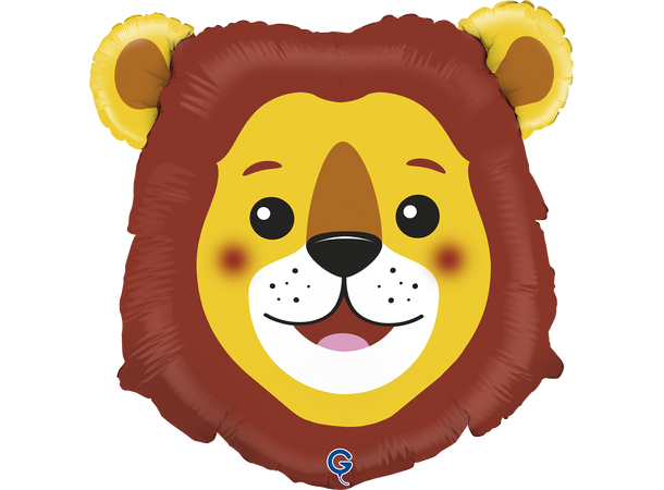Løvehode 1 Folieballong med form - (51x46 cm) 