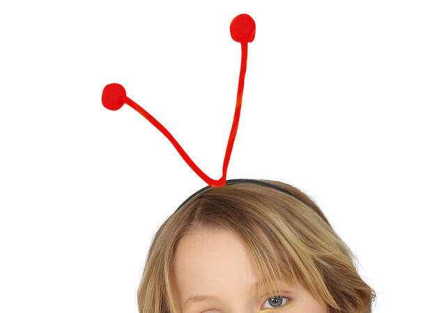 Marihøne - Sort/Rød 1 Barnekostyme til jente - Str 5-6 År 