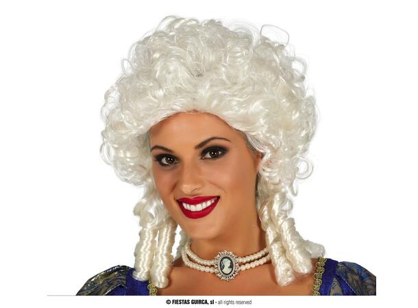 Marquise - Parykk hvit 1 Parykk i syntetisk hår - Dame 