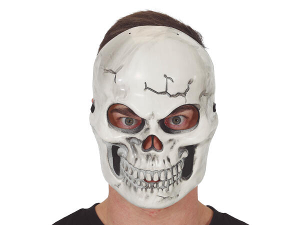 Maske - Hodeskalle hvit 1 Maske i PVC 
