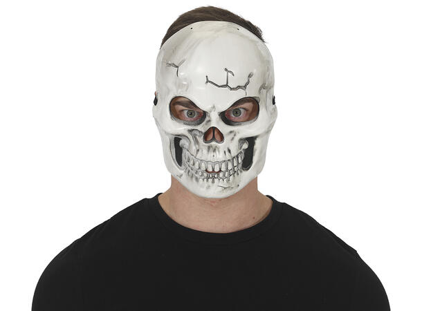 Maske - Hodeskalle hvit 1 Maske i PVC 