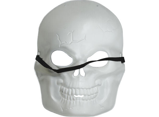 Maske - Hodeskalle hvit 1 Maske i PVC 