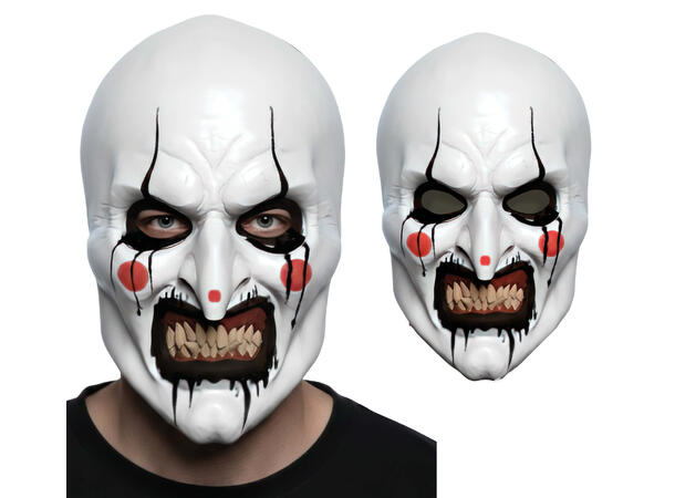 Maske - Killer Clown 1 Maske i PVC 