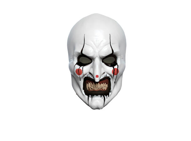 Maske - Killer Clown 1 Maske i PVC 