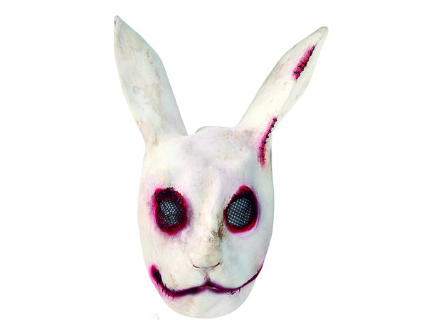 Maske - Skummel kanin 1 Maske i Lateks 