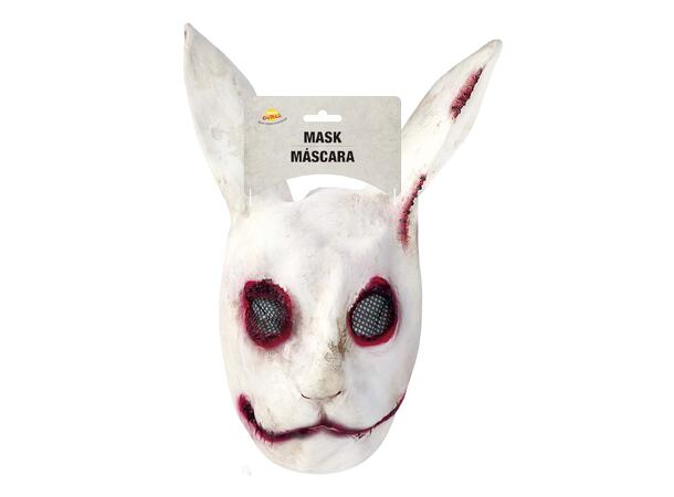Maske - Skummel kanin 1 Maske i Lateks 