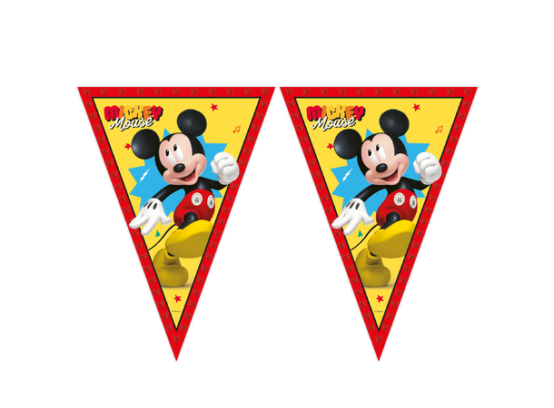 Mickey - Jump into the fun 1 FSC - Papir flaggbanner (9 flagg)