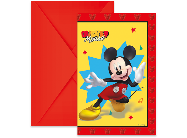 Mickey - Jump into the fun 6 FSC - Invitasjoner med konvolutt