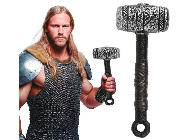 Middelaldersk hammer - Viking 1 Hammer i plast - 35cm 
