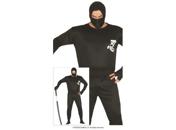 Ninja - Sort 1 Herrekostyme - str 52-54 (L) 