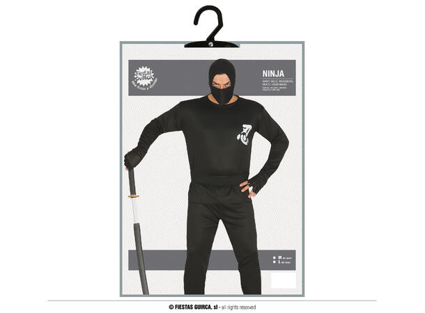 Ninja - Sort 1 Herrekostyme - str 52-54 (L) 
