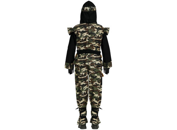 Ninja kostyme - Camo 1 Barnekostyme til gutt - Str 10-12 År 