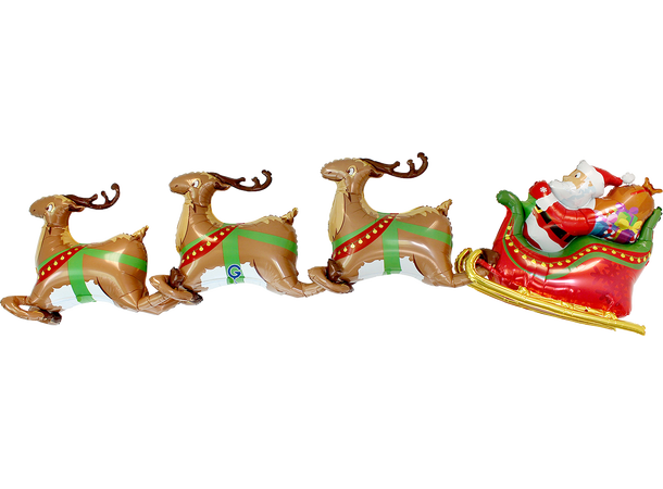 Nissens reisdyr - 3D 1 Folieballong med form - (86x62x29 cm) 