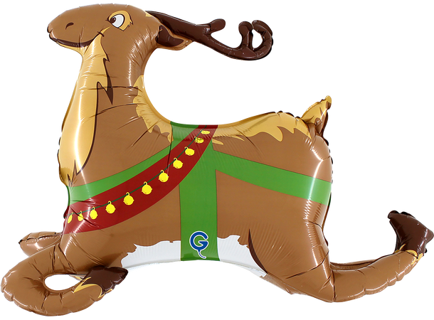 Nissens reisdyr - 3D 1 Folieballong med form - (86x62x29 cm) 