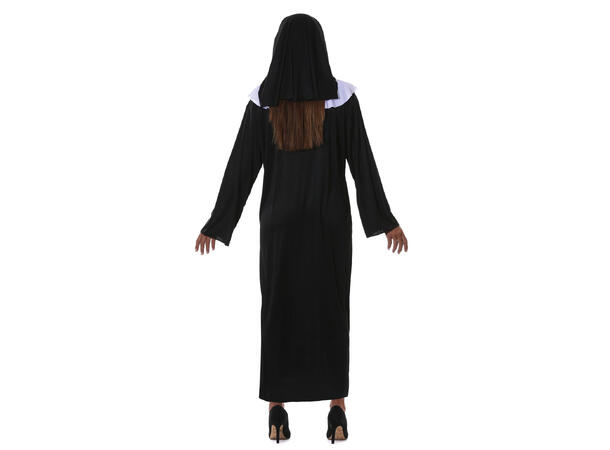 Nonne - Sort lang - Drakt og hodeplagg 1 Damekostyme - str 44-46 (XL) 