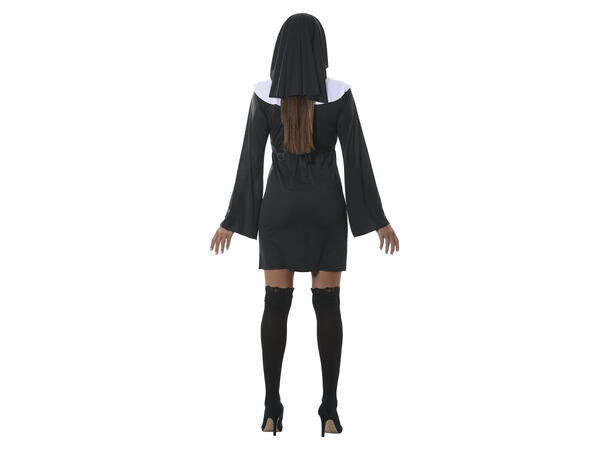 Nonnekostyme - Sort kort 1 Damekostyme - str 36-38 (S) 