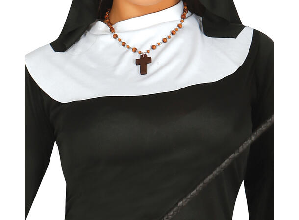 Nonnekostyme - Sort kort 1 Damekostyme - str 36-38 (S) 