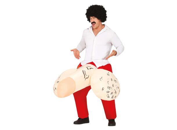 Oppblåsbart kostyme - Åpen smekk 1 Oppblåsbart kostyme - str 52-54 (L) 