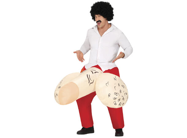 Oppblåsbart kostyme - Åpen smekk 1 Oppblåsbart kostyme - str 52-54 (L) 